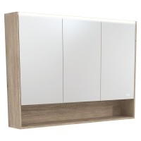 Fie LED Mirror Shaving Cabinet With Under Shelf